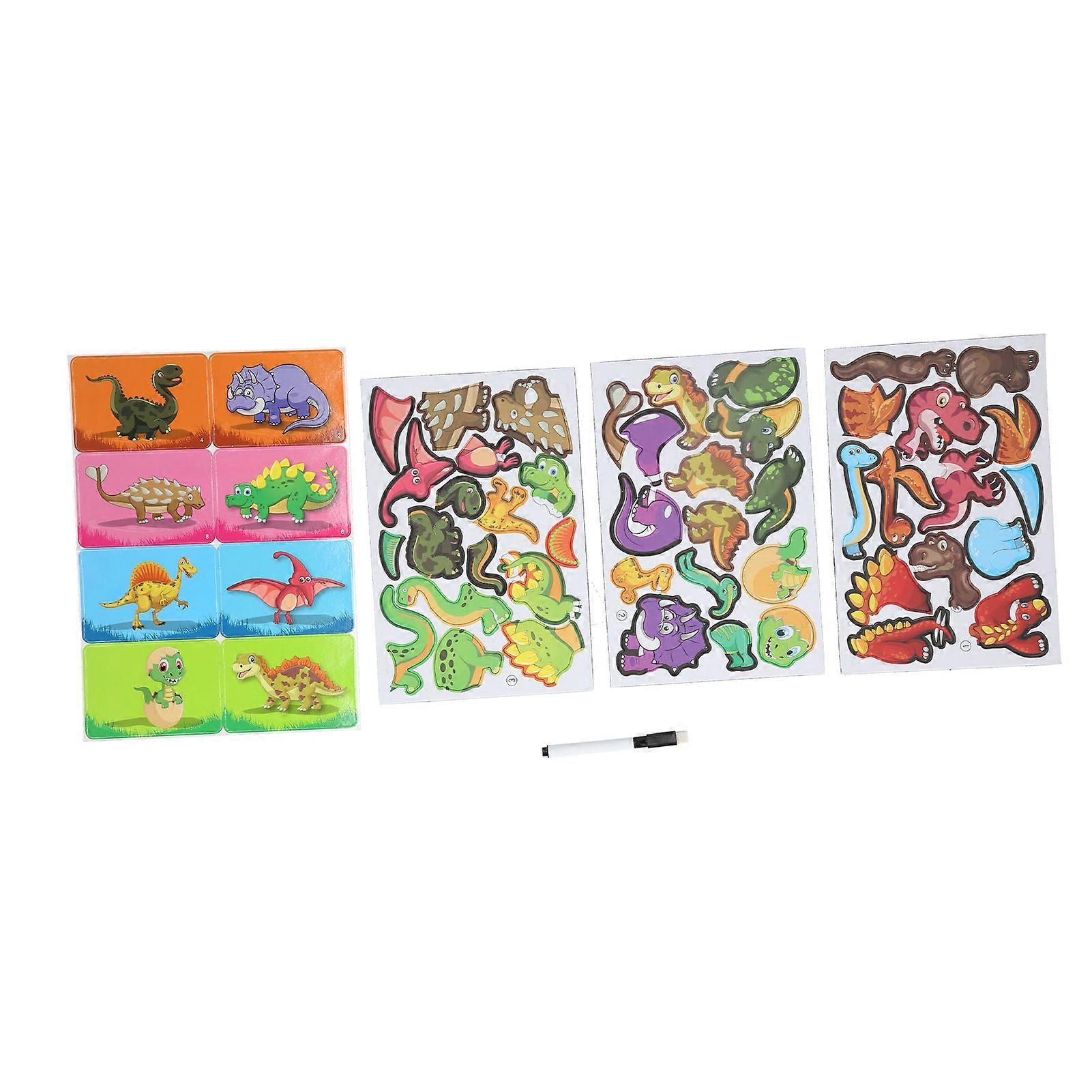 Dinosaur Jigsaw Puzzles Picture Assembling Toy Educational Intellectual Decompressing Fun Game