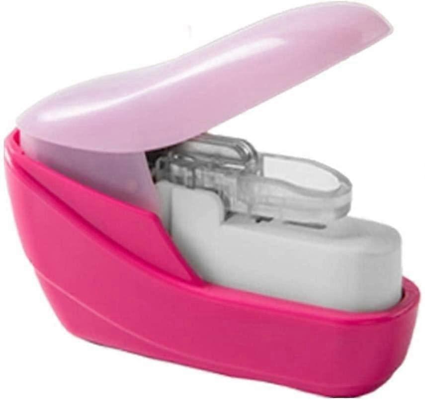 Heavy Duty Stapler Staple Free Portable Stapler for Books and Paper Small Size Office Supplies No Staples