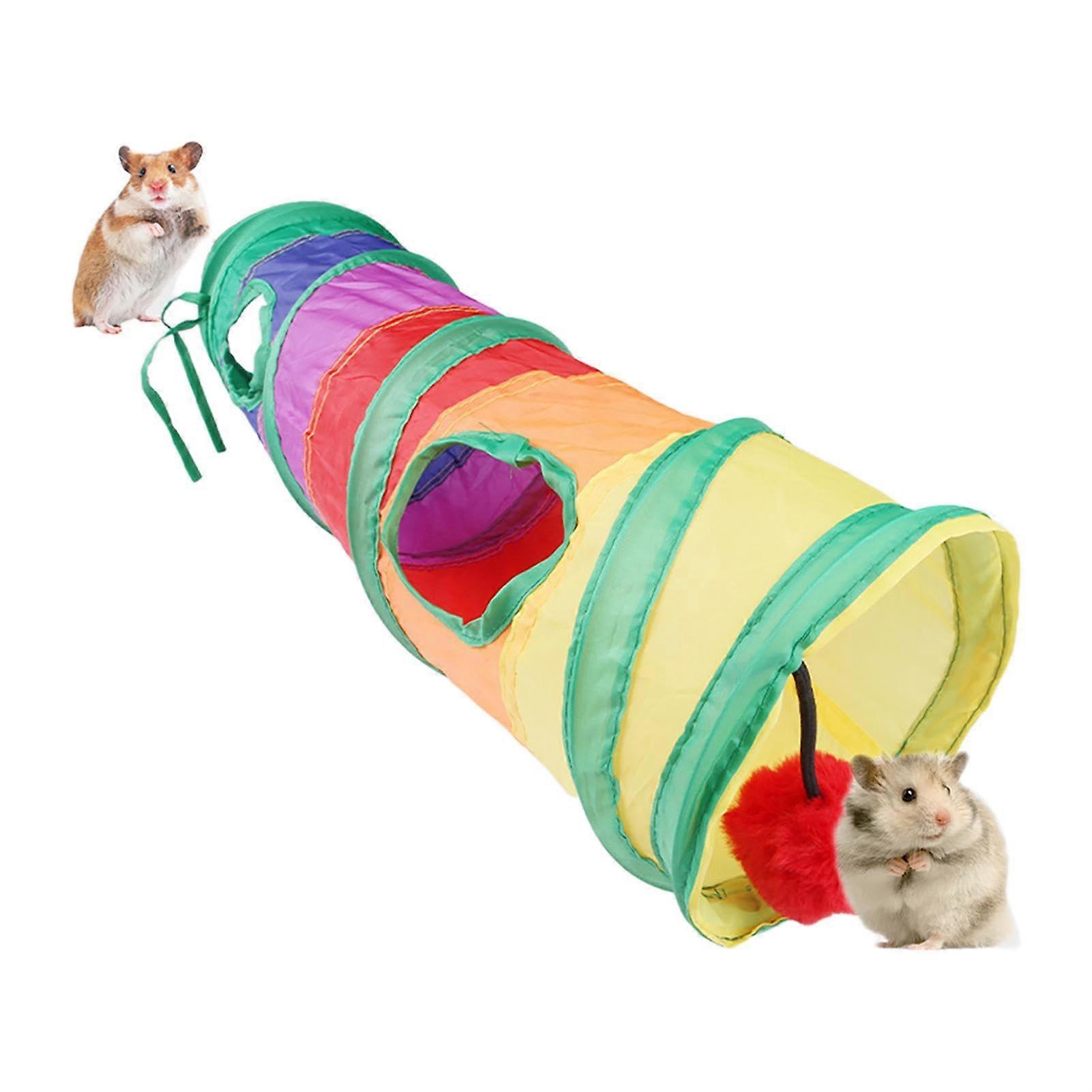 Ferret Tunnel - Enriching Fun Tunnel for Small Animals, Easy Maintenance Chinchilla Activity Toy, Durable Pet Play Tube