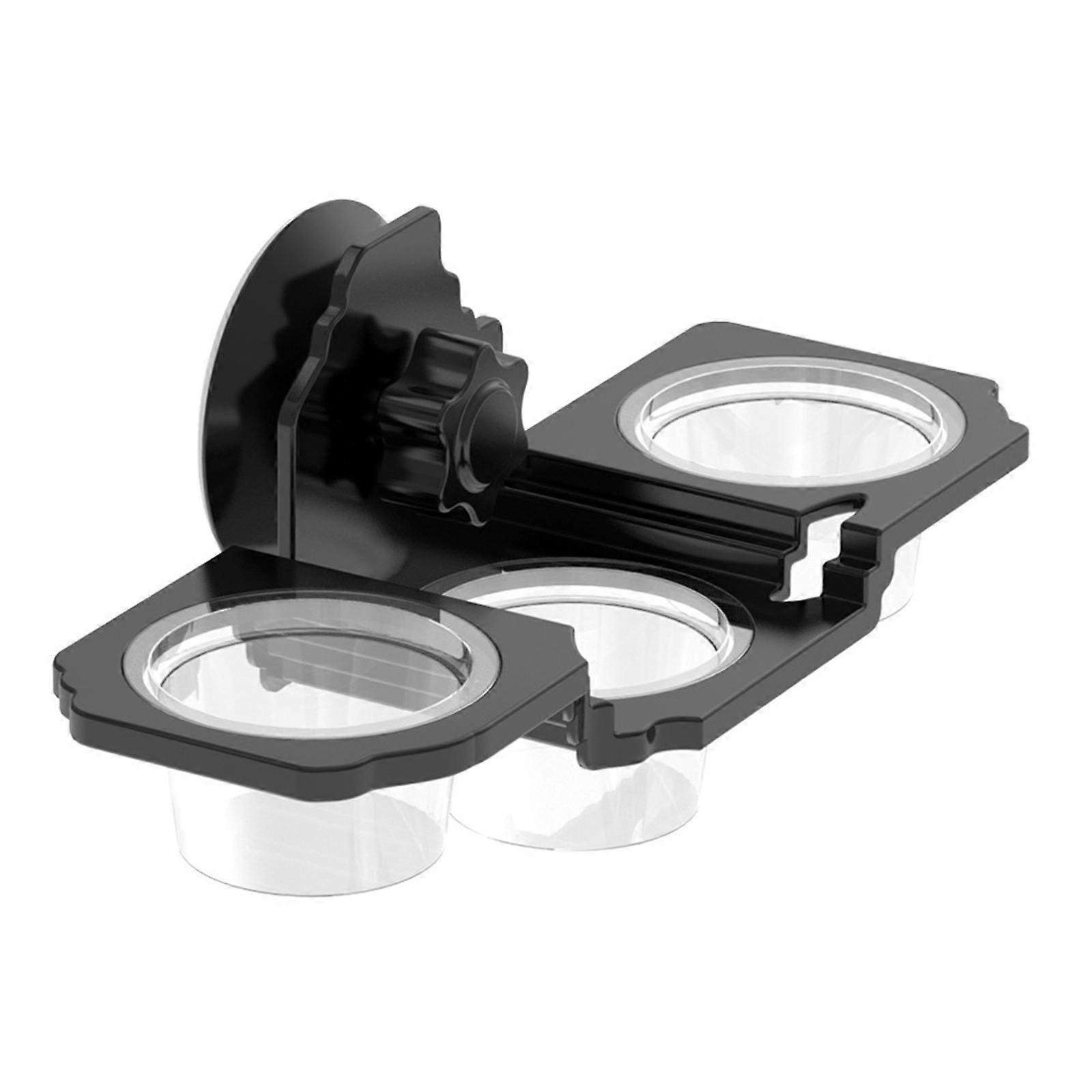 Multiple Bowl Wall Mounted Reptile Feeder with Suction Cup Terrariums Dishes for Geckos Lizards Space Efficient Design Multicolor