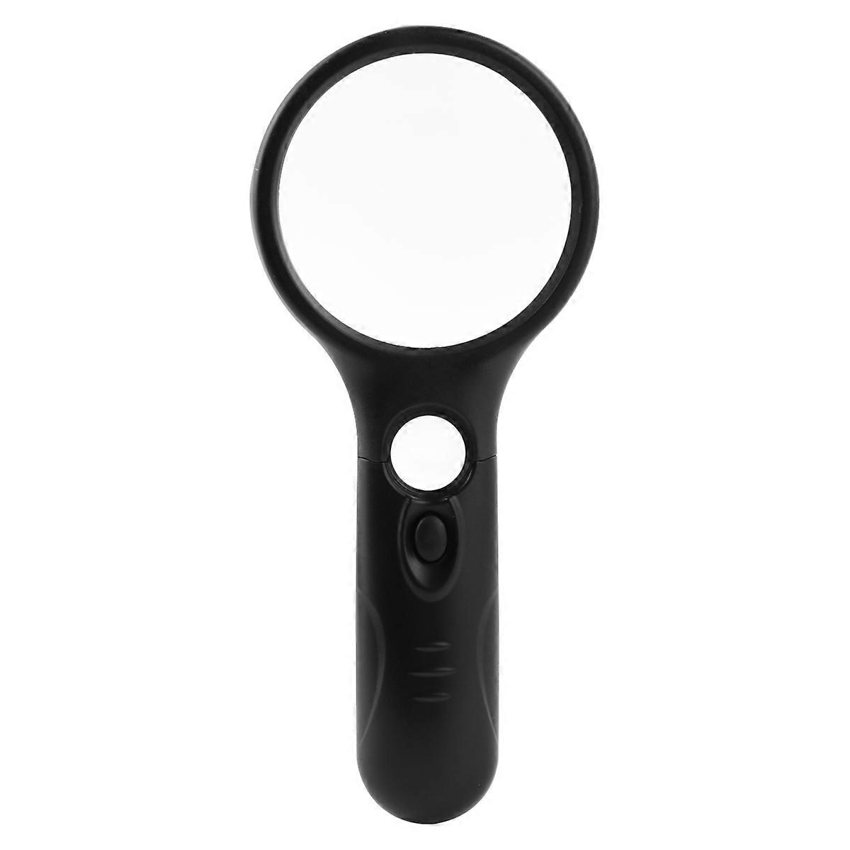Portable Magnifier Handheld Glass Magnifier 30X Magnification Reading Assistance Black 20x9cm 1Pcs