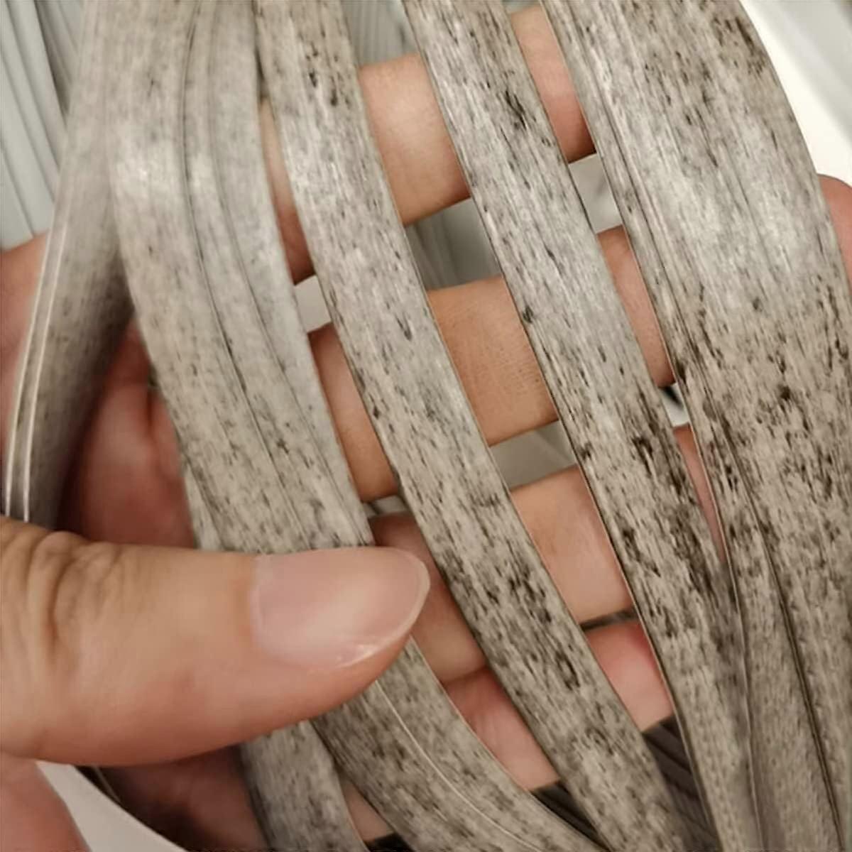 HSF Synthetic Rattan Weaving Repair Material, 8mm Wide Plastic Rattan for Patio Furniture Repair, 500g Weaving Material
