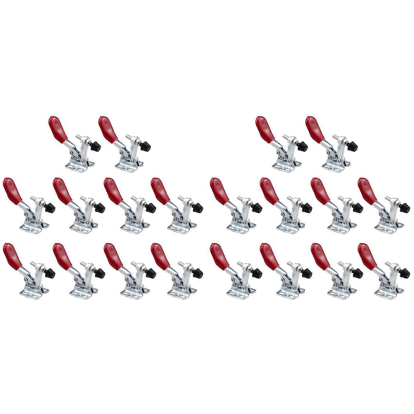 GH-201A 27 Kg Quick-Tension Horizontal Clamps Tool Set, 20-Piece, Red