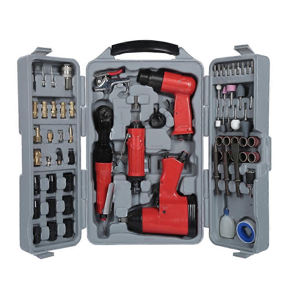 71 Pcs Pneumatic Tools and Accessories Set Wrench Hammer Mill Accessory Kit EU Adapter
