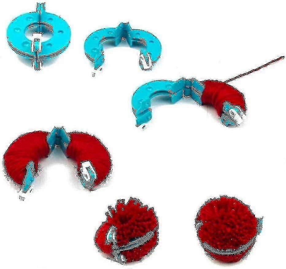 ZENGO Knitting Tools Pompom Set Fluff Ball Weaver Needle Craft Tool Kit