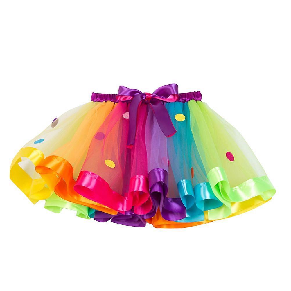 Adorable Multi Color Net Skirt for Kids with Elastic Waist Soft and Fluffy Perfect for Dance and Parties
