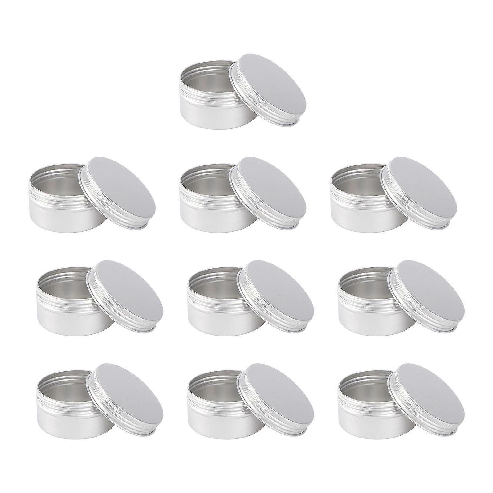 Empty Cream Container Cosmetics Dispensing Bottles For Home Travel Trip Reusable Durable 80ml 10Pcs