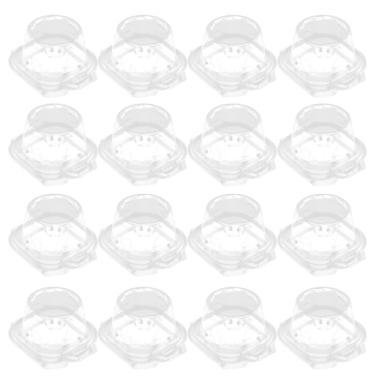 50Pcs Home Cake Boxes Practical Cake Boxes Plastic Dessert Boxes Cake Containers