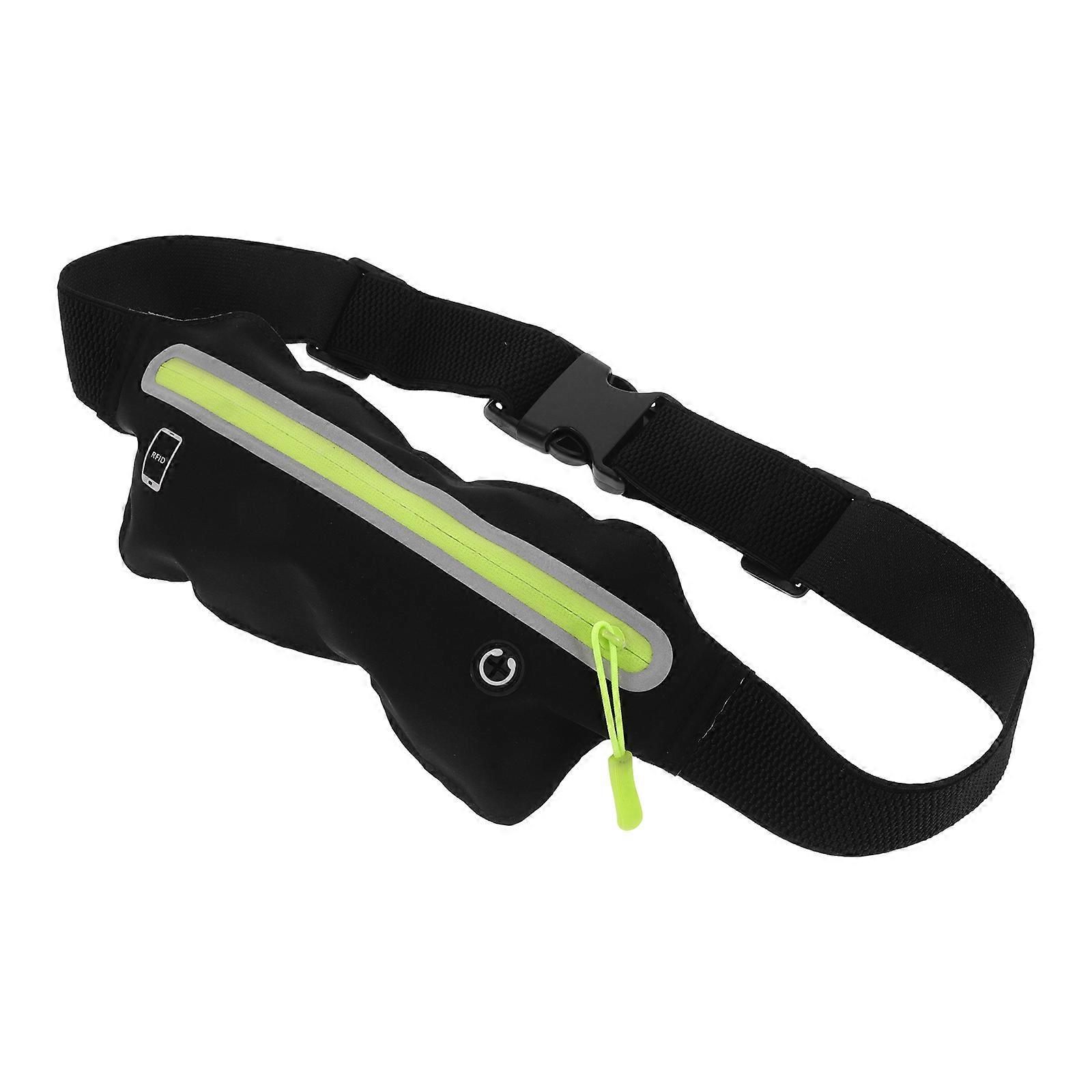 Running Belt Bag Slim Design Chinlon Nylon Fitness Activities Multiple Compartments 1Set
