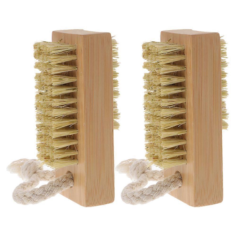 Soft Bristle Fingernail Cleaning Brush Set – 2pcs Nail Care Tool for Fingernails and Toenails