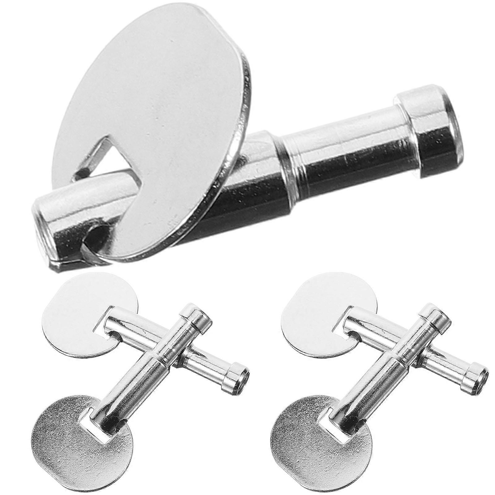 Winding Key For Music Box Repair Replacement T Shape Standard Size Metal 5Pcs