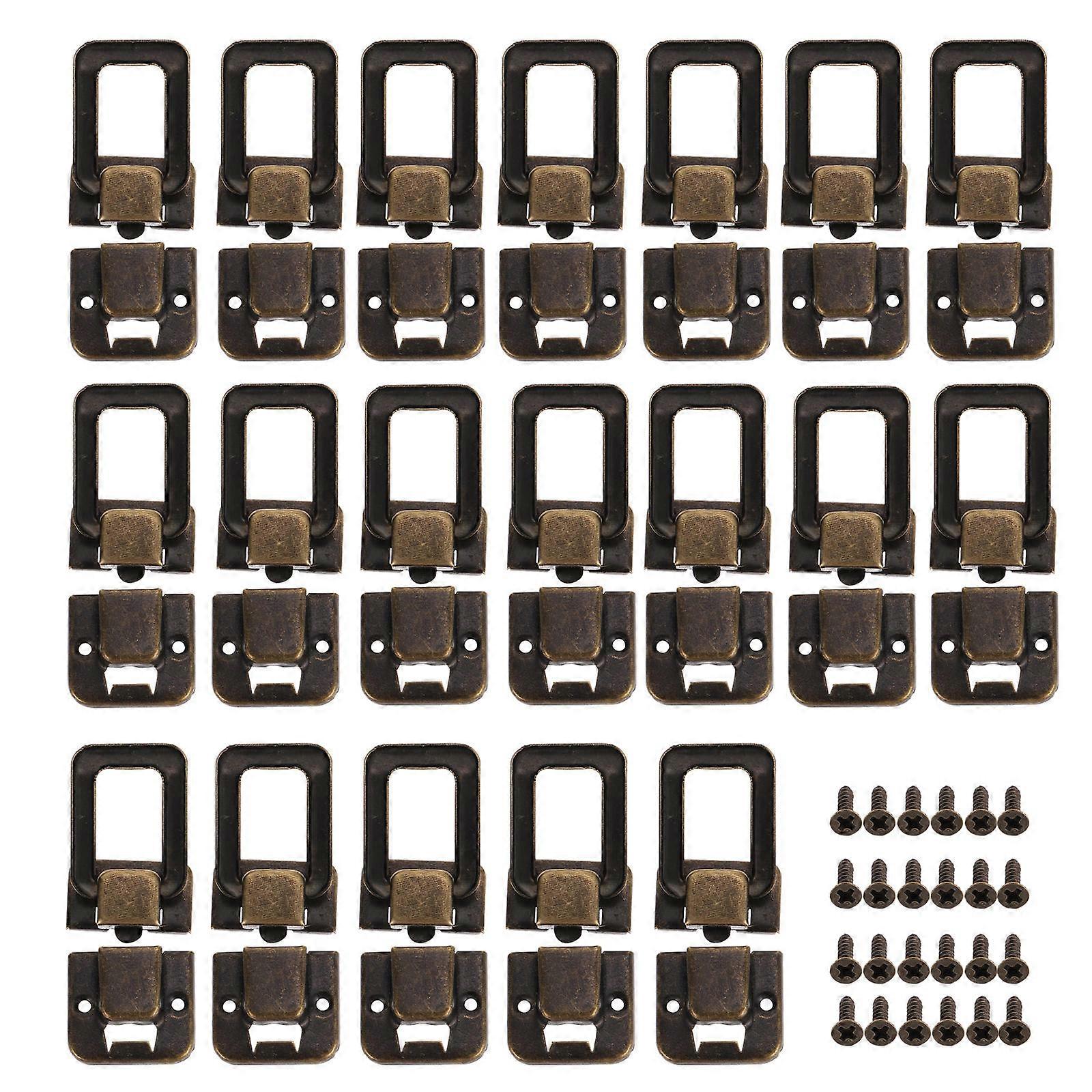 Box Latches Hasp Lock Jewelry Box Parts Hardware Olive Green Rectangular 30Pcs