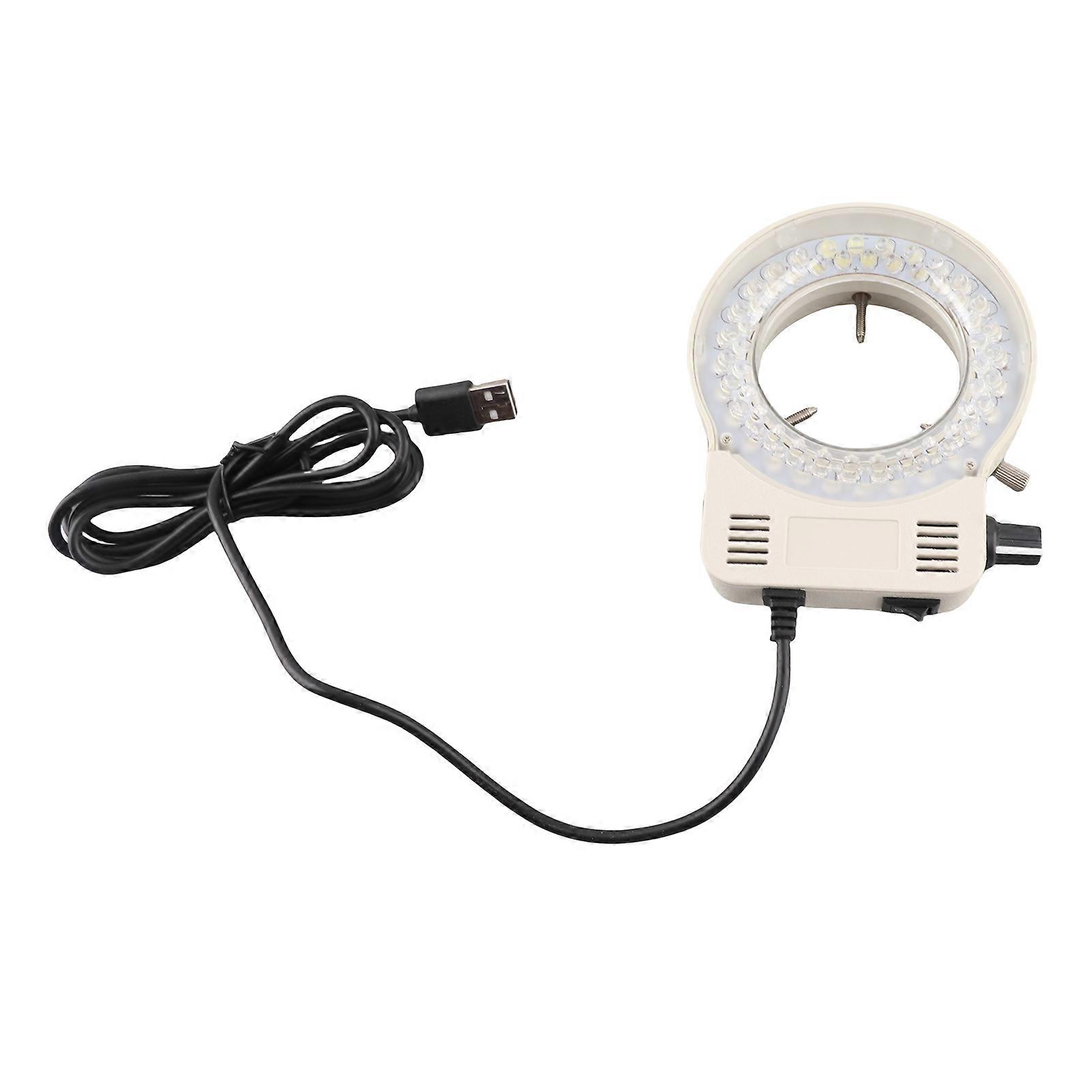 LED Ring Light Microscope Illuminator Adjustable Brightness Accessory for Enhanced Viewing and Precision Lighting