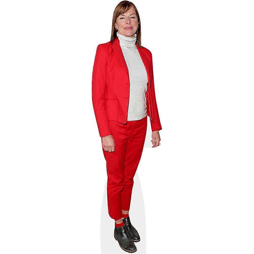 Sarah Doon Mackichan (Red Suit) Cardboard Cutout (lifesize OR mini size). Standee. Stand Up.