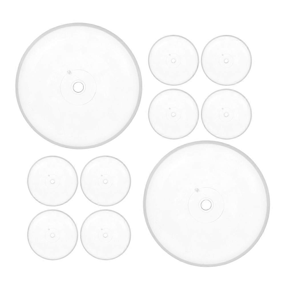 25pcs Reusable Plastic Candle Drip Catchers Holders for Taper Candles Wax Protectors Bobeches Candlestick Holders