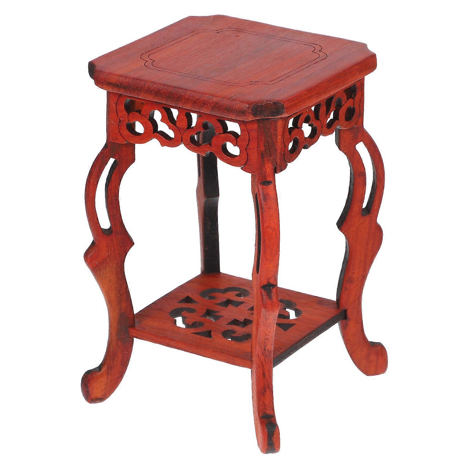 Plant Stand Riser Bonsai Base Wooden Pedestal Stand Minimalist Appearance for Living Room 1Pack