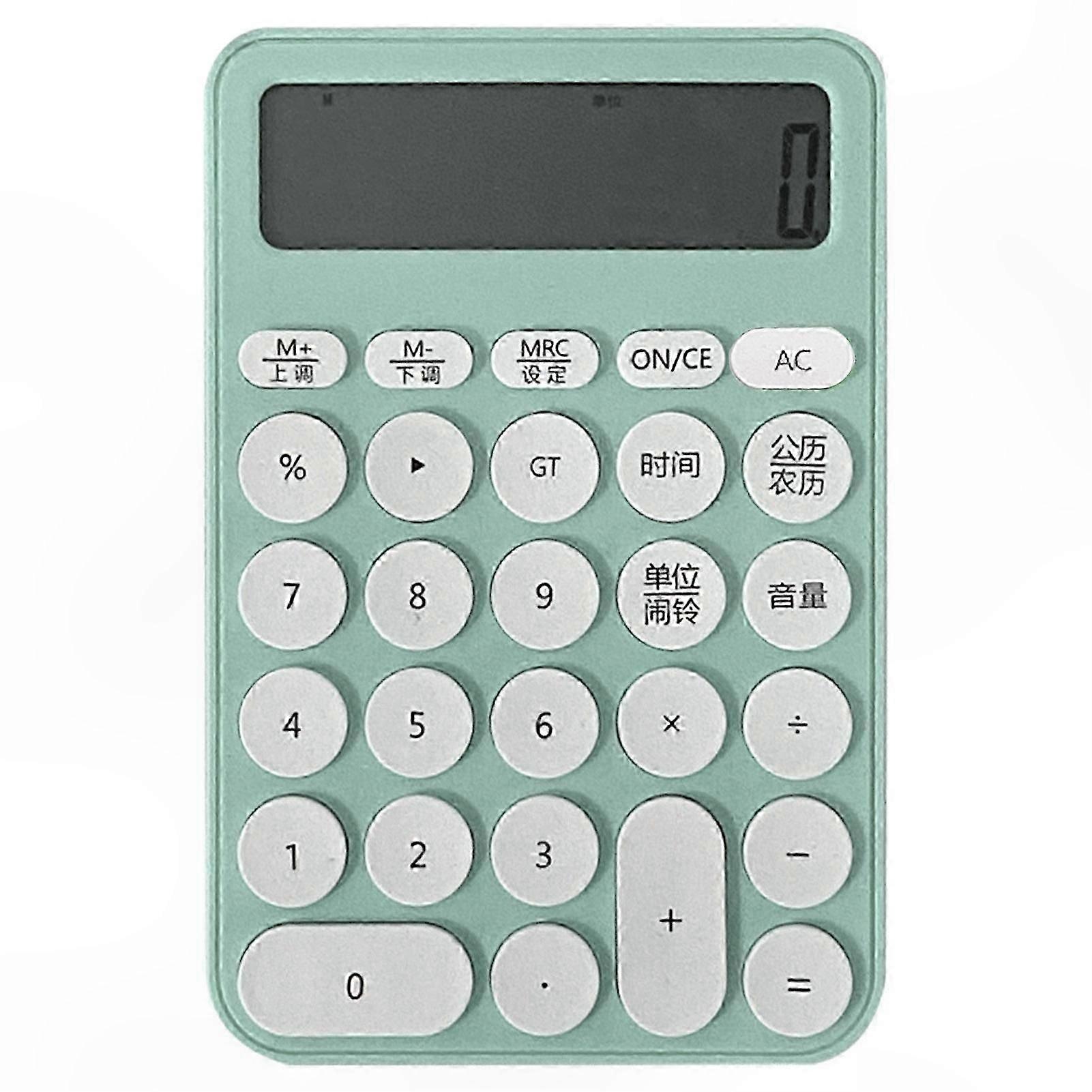 12-Digit Large LCD Calculator with Big Buttons Mechanical Switch for Office School Student Use