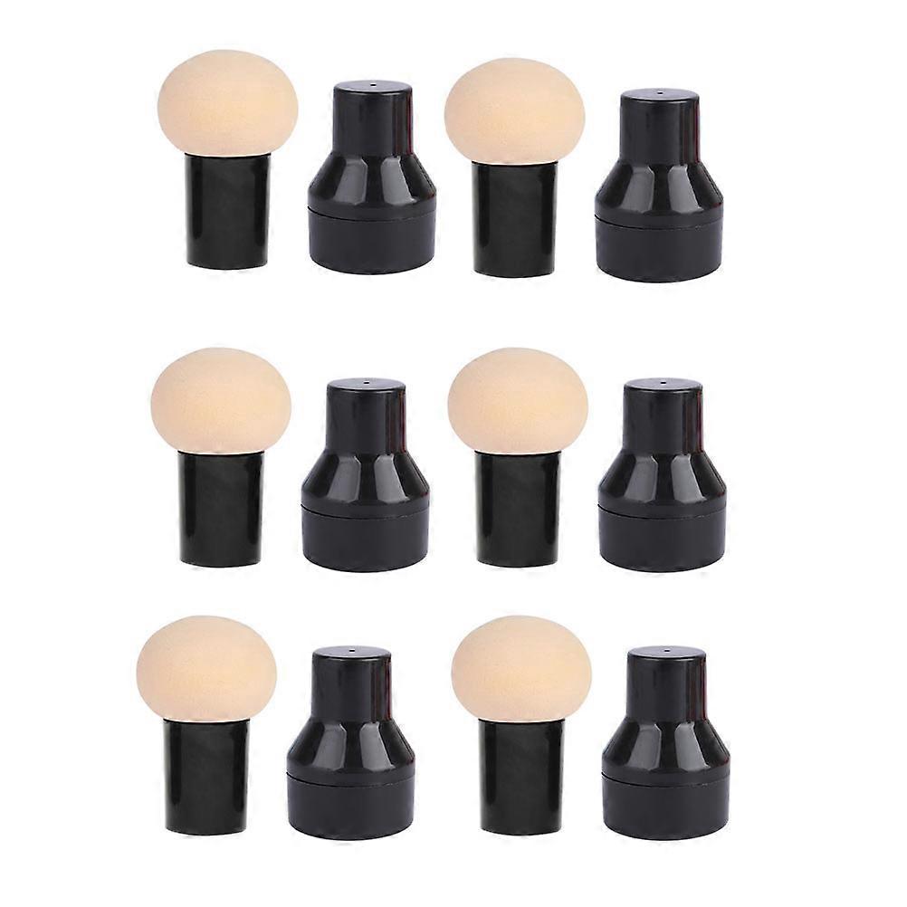 Assorted Color Makeup Puff for Application of Foundation and Concealer Set of 6 Hydrophilic Polyurethane