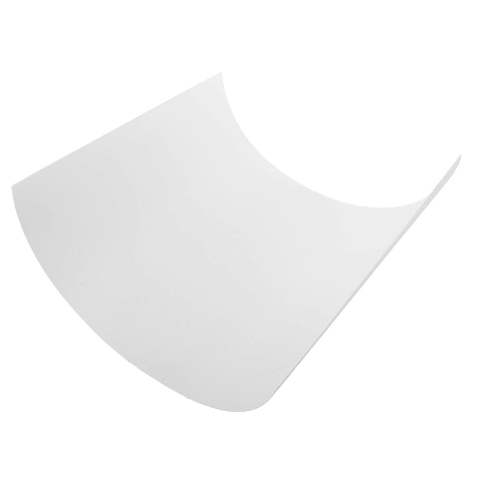 White Acrylic Light Diffusion Ceiling Lamp Shade For Office Classroom 40.00X30.00X0.10CM Glare Reduction 1Set