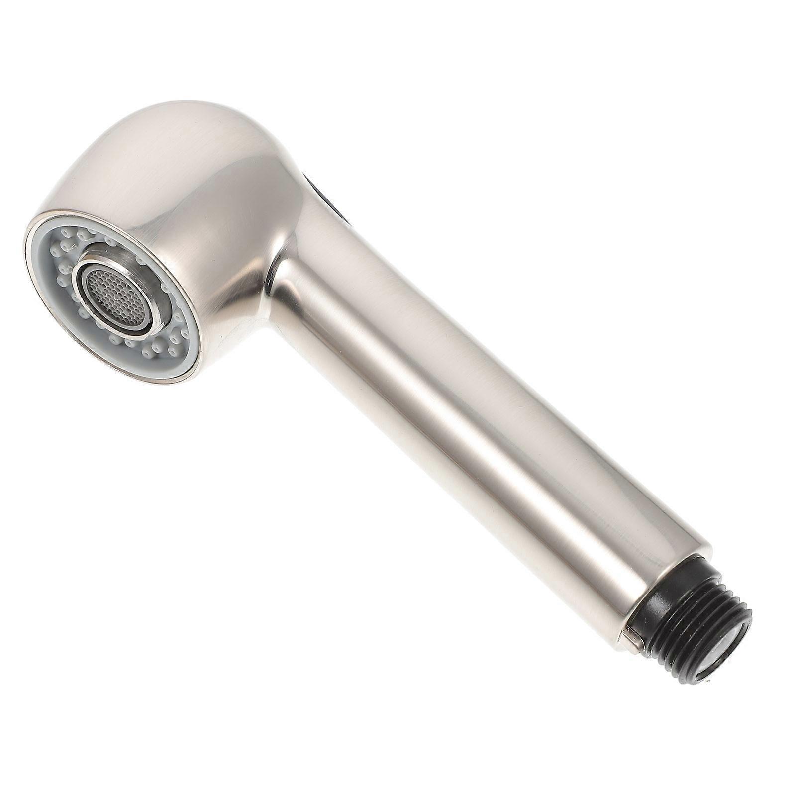 Utility Sink Sprayer Attachment Pull Down Hose Bathroom Shower Head Silver Simple Design 1Pcs