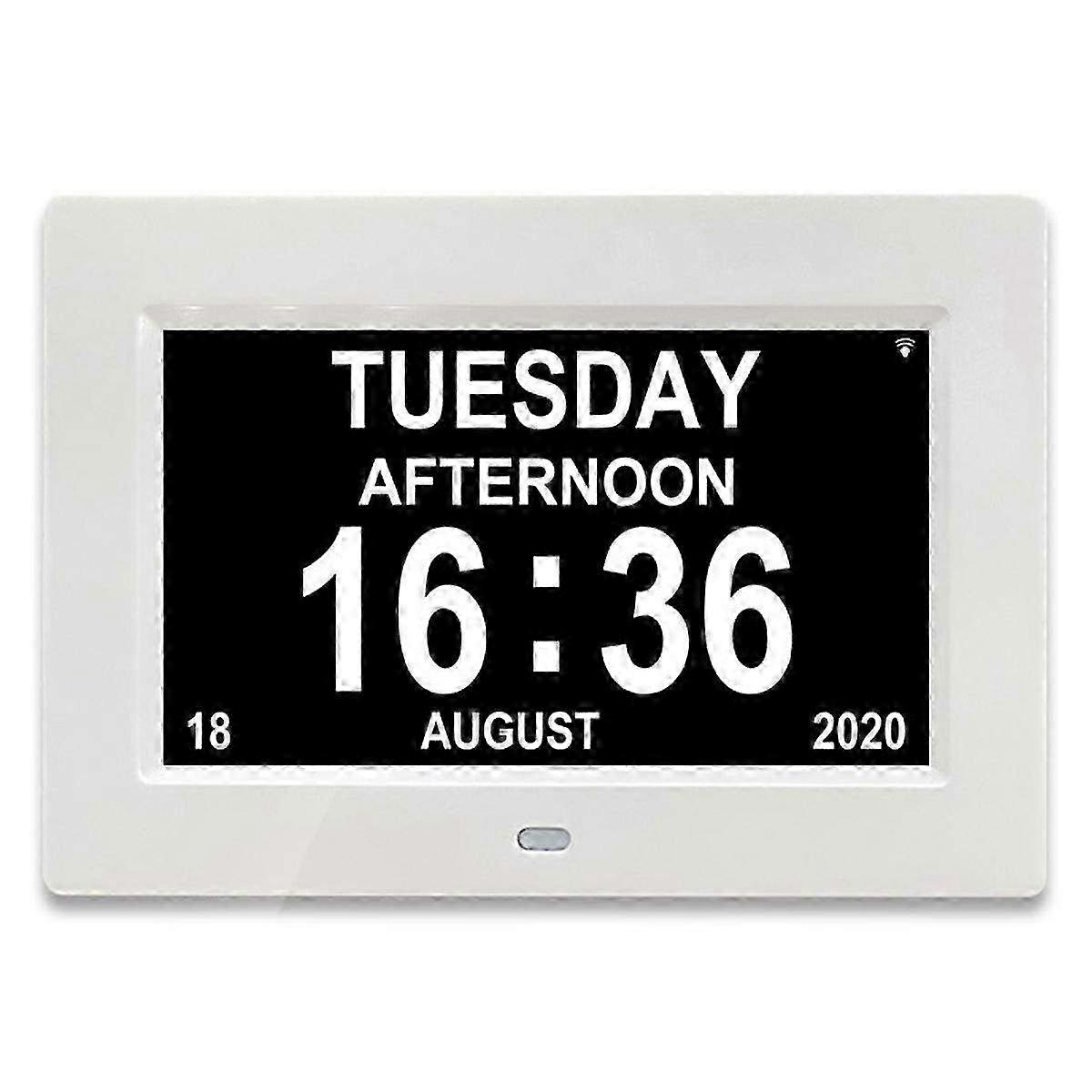 Digital Calendar Clock with Day & Date for Seniors - Senior-Friendly Clock for Elderly & Dementia Care