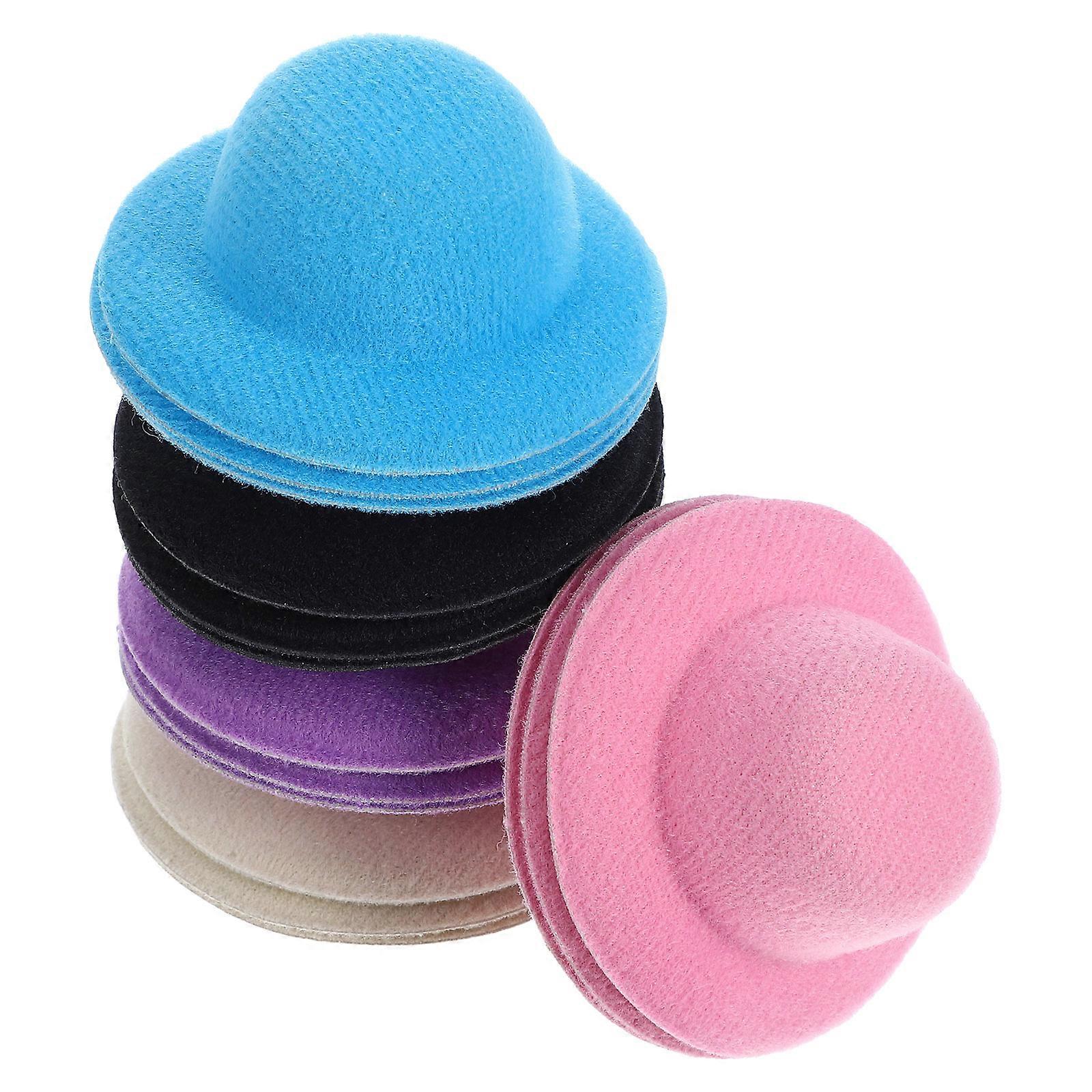 Decorative Doll Hat Mini Top Hat for DIY Doll Accessories 15Pcs Set