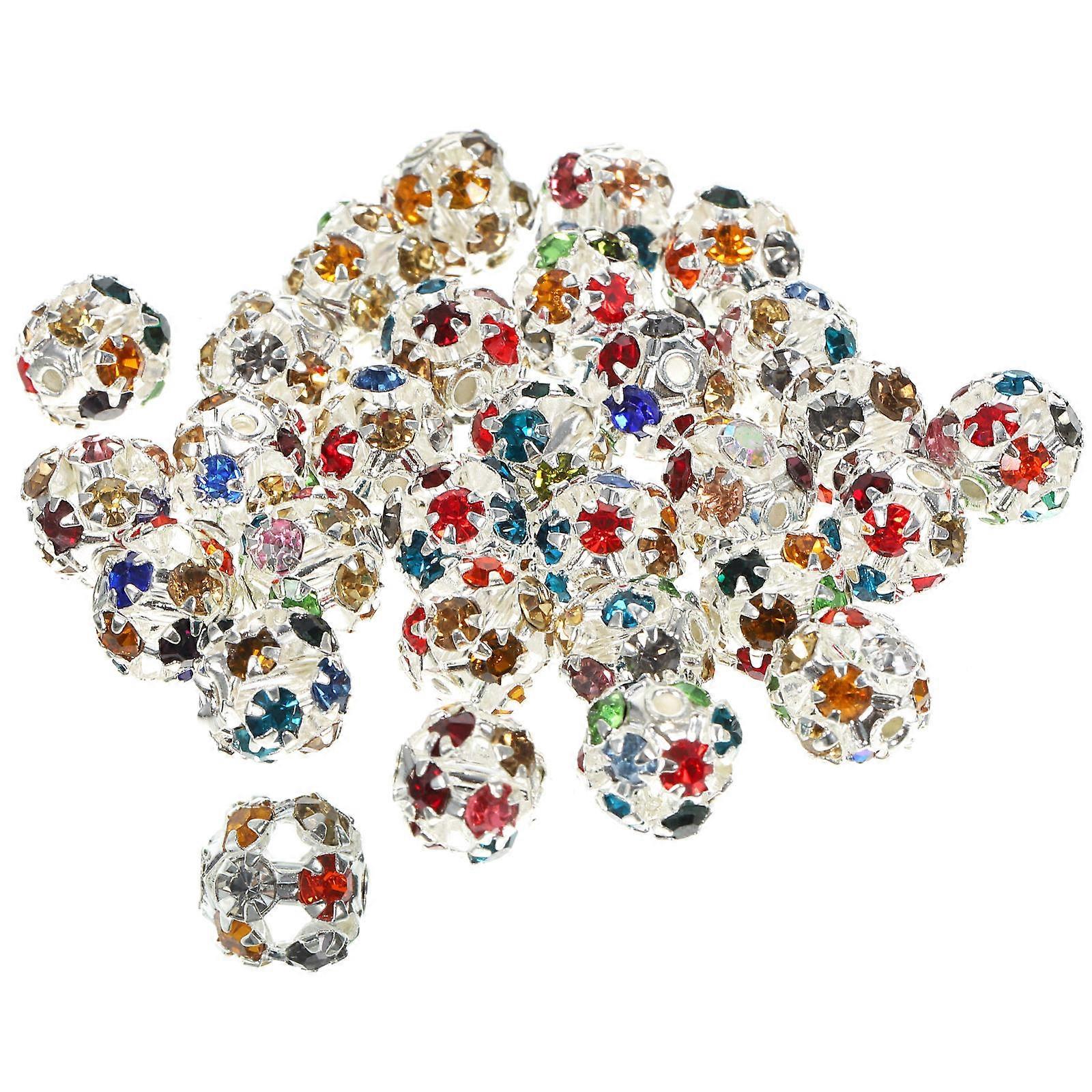 Decorative Beads For Bracelets 90Pcs Die Loose Beads In 0.8X0.8cm Size For Jewelry Accessories And Craft Making