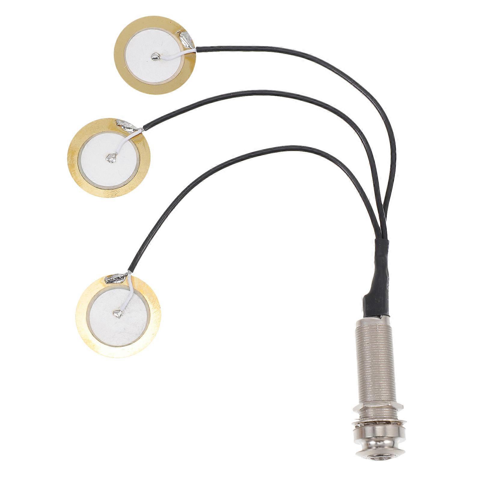 Kalimba Pickup Tail Nail Patch High Output Silver Accessory Durable Reliable Design Enhancing Sound Quality for Thumb Piano Musicians and Enthusiasts