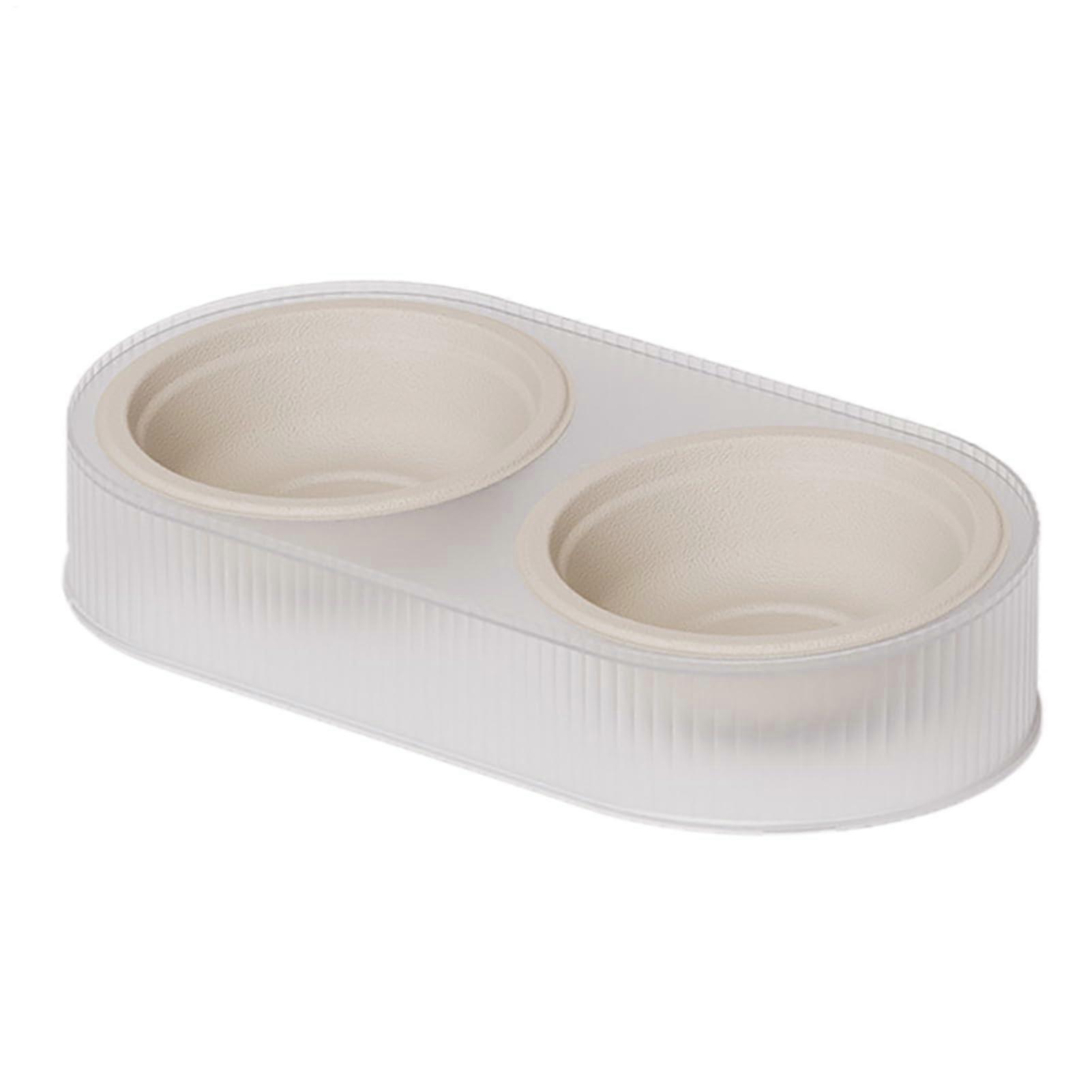 Raised Cat Bowls Set - Cat Food and Water Dishes, 2-In-1 Double Cat Bowl, Elevated Feeder for Cats