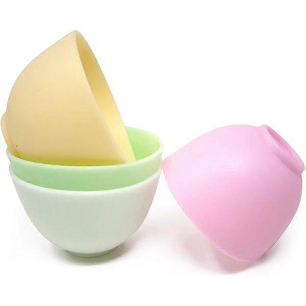 4 pcs Silicone Mixing Bowls for Preparing and Serving Bowls for Mix.