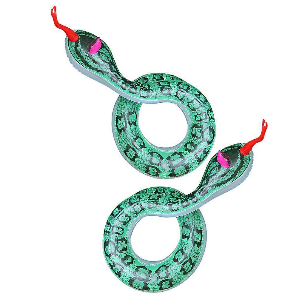 Safe Faux Snake Inflatable Prank Toy Party Accessory 75X10CM Simulation Design 2Pcs