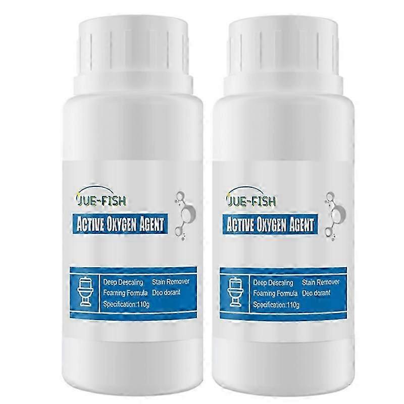 2x Splash Foam WC Reiniger Tiefenreinigung WC Reiniger Schaumpulver für WC Entkalken Dekontaminat 110g