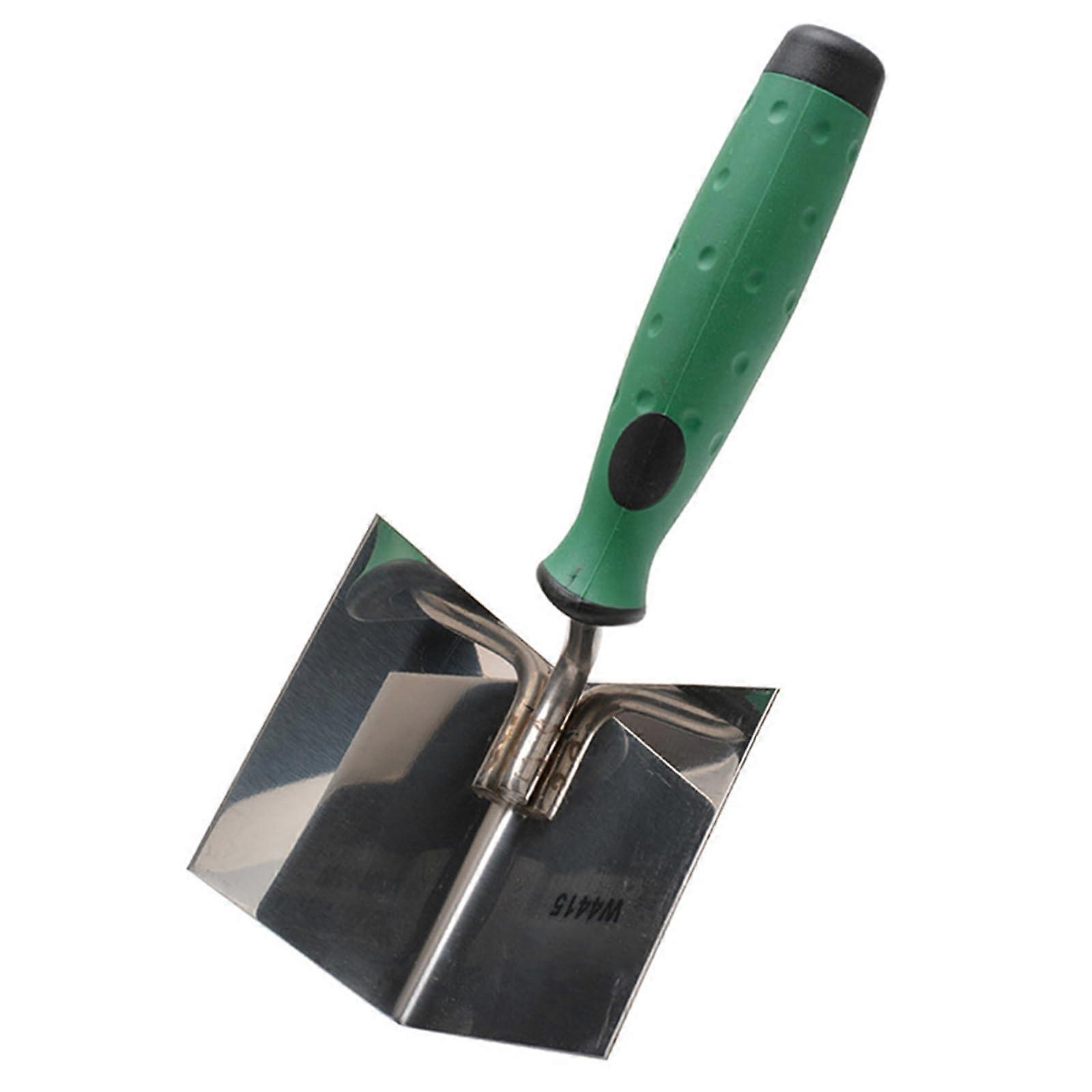 Stainless steel corner trowel, professional wall plastering tool for mud scraping and finishing (120) stainless steel inside corner trowel