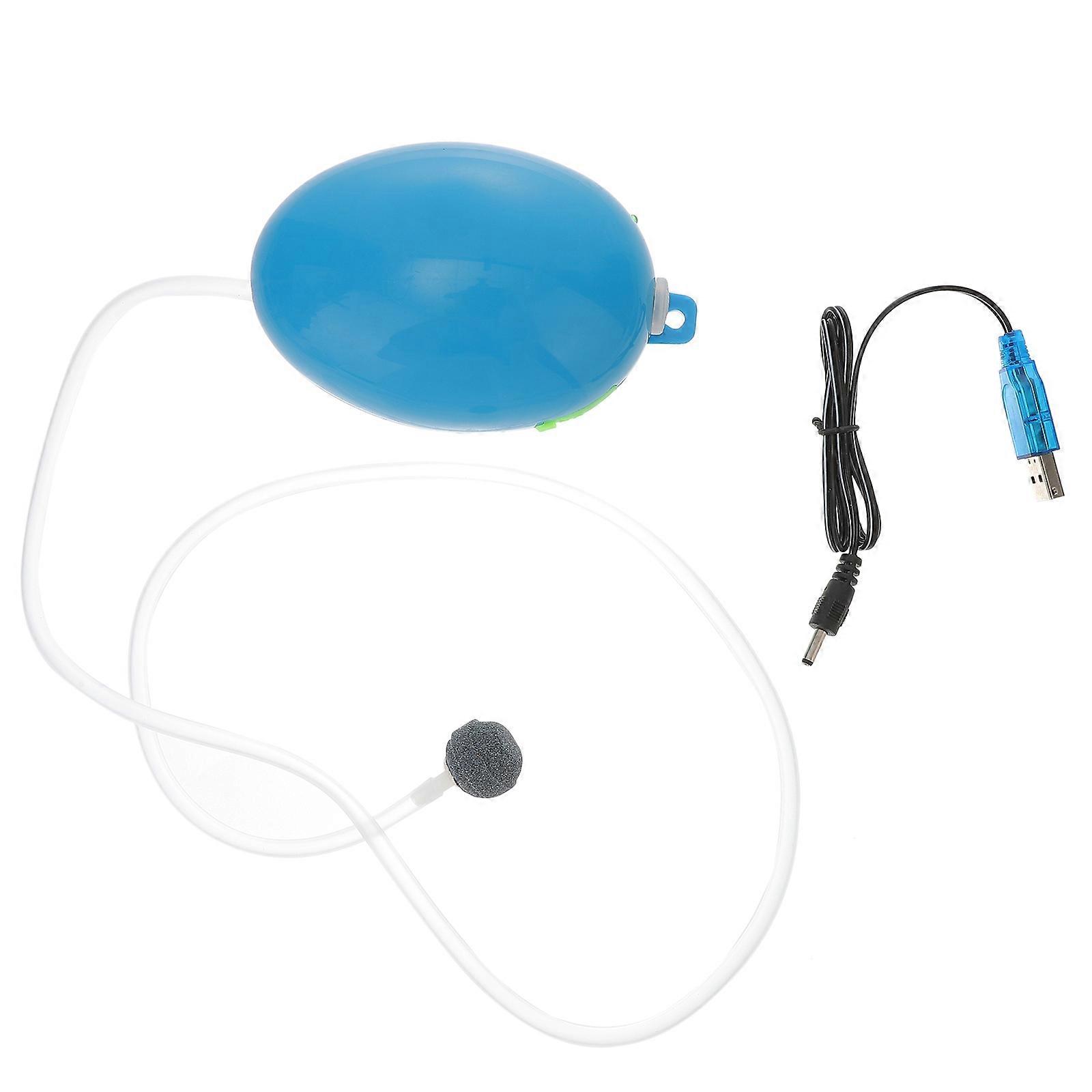208 Charging Portable Intermittent Oxygen Air Pump Fishing Aquarium Oxygen Pump (Blue)