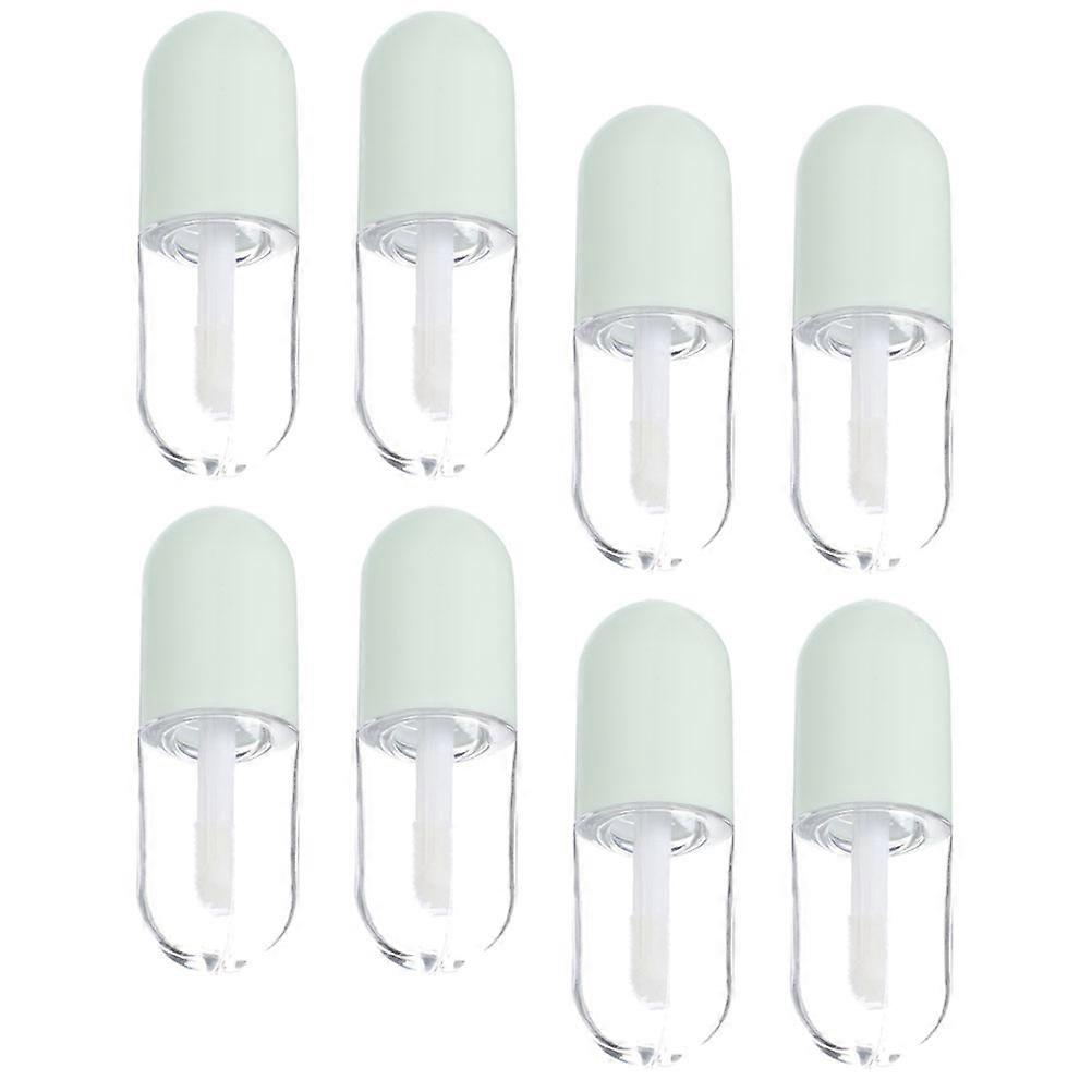 Lip Glaze Tube Empty Bottle Daily Use Transparent Plastic 8Pcs