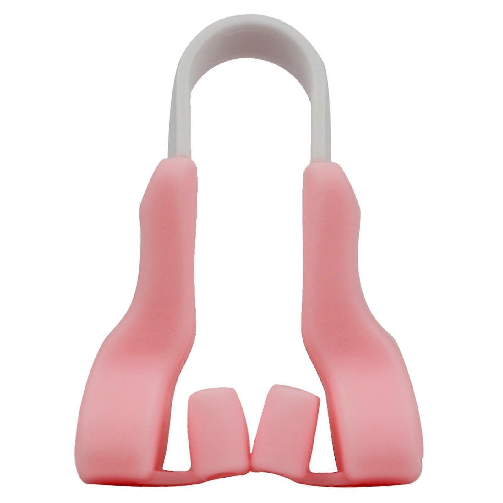 Nose Lifter, Nose Bridge Safe, Comfortable, Slim Nose Reducer Ushaped Nose Clip Silicone for Adults, Sleep Pink Set