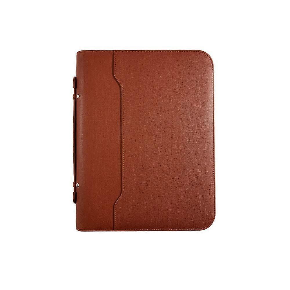 Portfolio Organizer A4 Conference Folder with Ring Binder (Brown)
