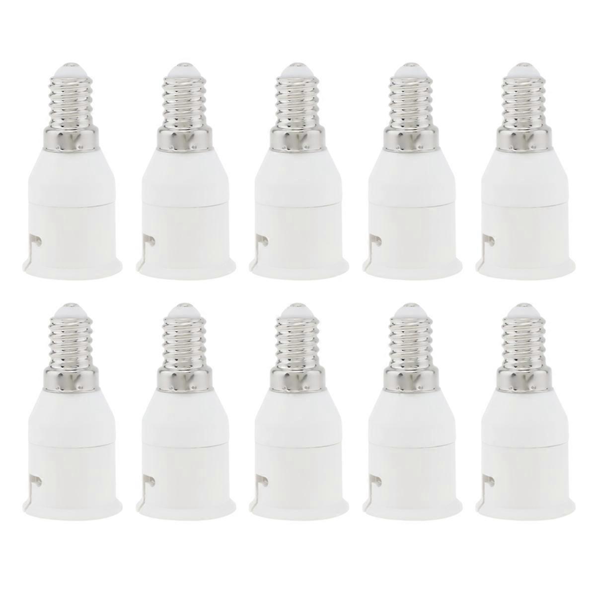 10PCS E14 to B22 Lamp Holder Adapter Small Screw to Bayonet Cap Bulb Socket Converter Aging Test Lamp Holder