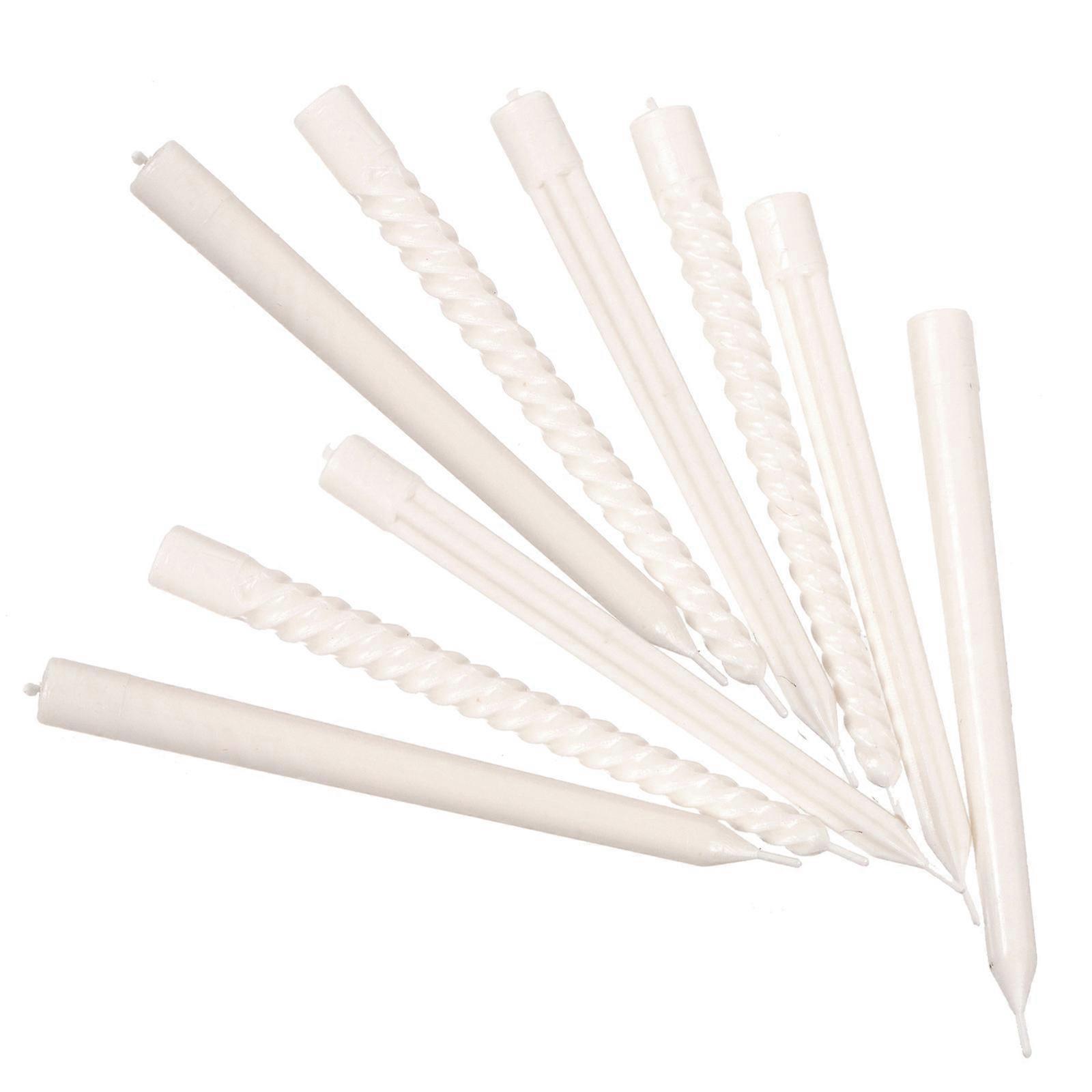 9Pcs Artificial Candle Models for Miniature Landscape Decoration and Scene Layout