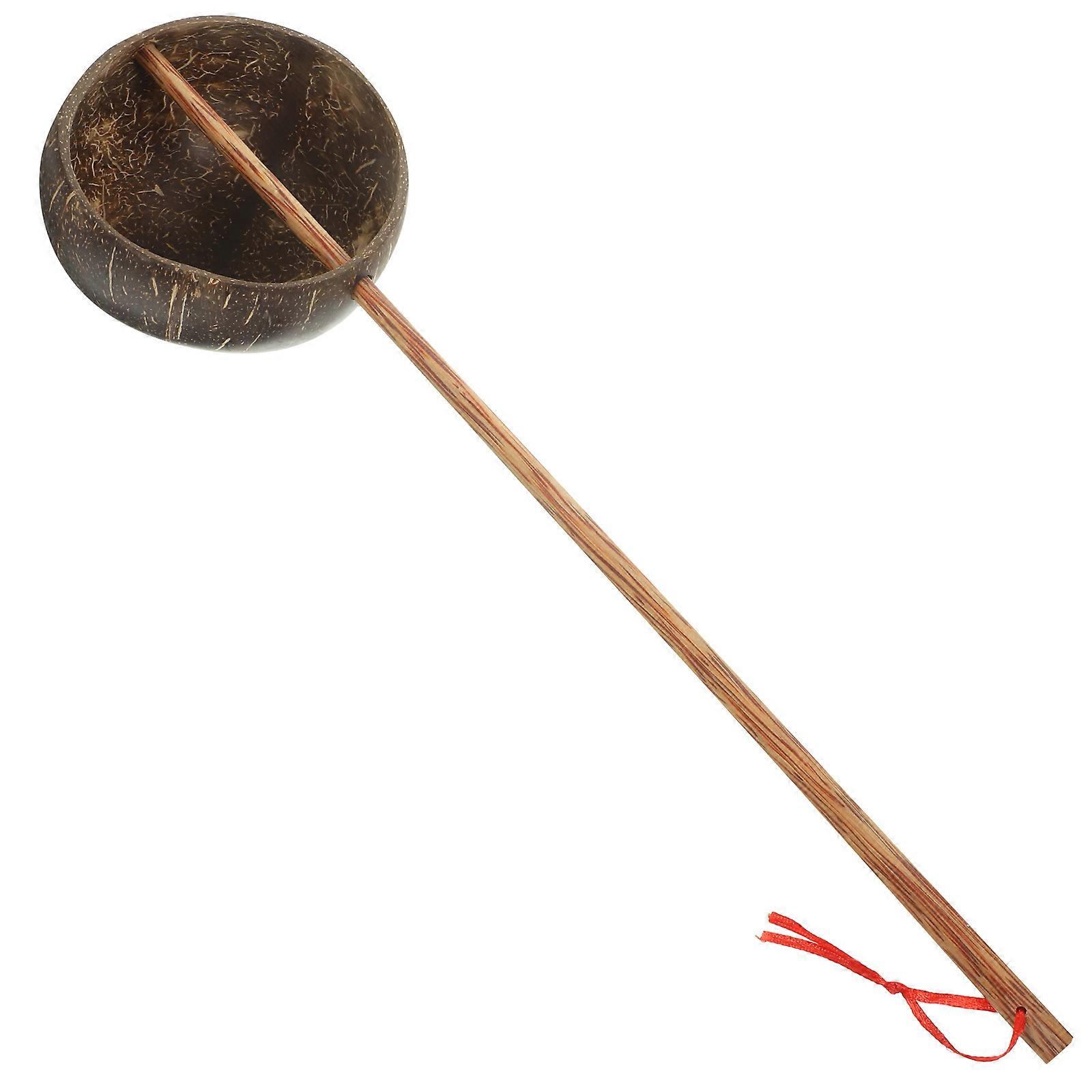 Multifunction Sturdy Coconuts Shell Bath Water Spoon 1 Set