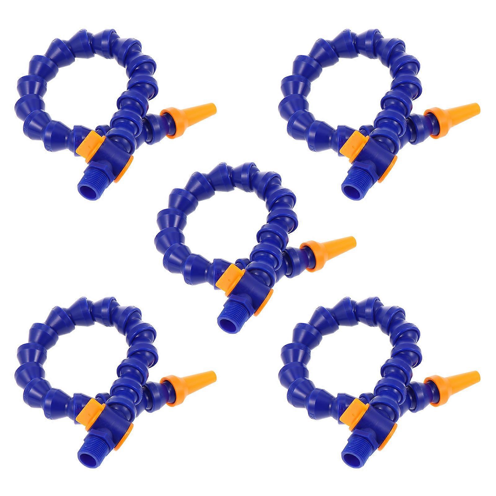 10pcs Blue Plastic Flexible Hoses for Cooling Use with High Precision and Durability Suitable for