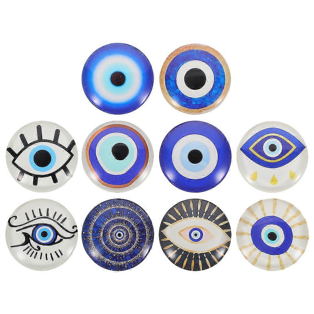 DIY Jewelry Cabochons 10Pcs Assorted Color Flat Back Dome Ideal For Craft Projects And Jewelry Making Enthusiasts
