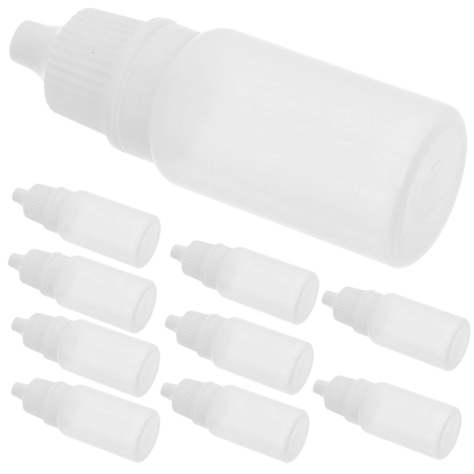 10 Pcs Travel Friendly Squeezable Dropper Bottles for Eye Drops and Liquid Medicine 10ml Refillable Plastic