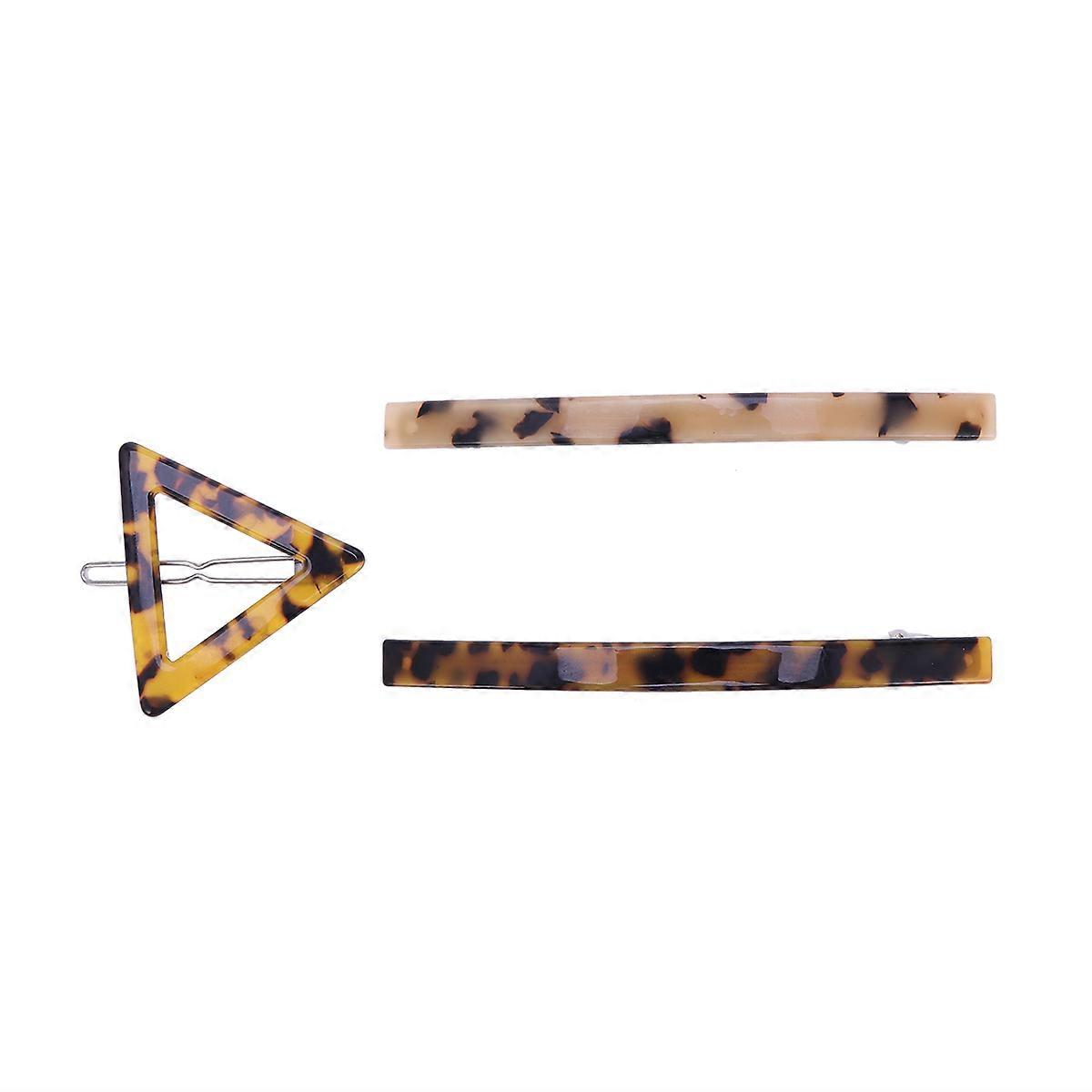 3pcs Retro Leopard Print Acetate Hair Clips for Women – Includes Patterns and – Stylish Accessory for Parties, Festivals & Daily Wear