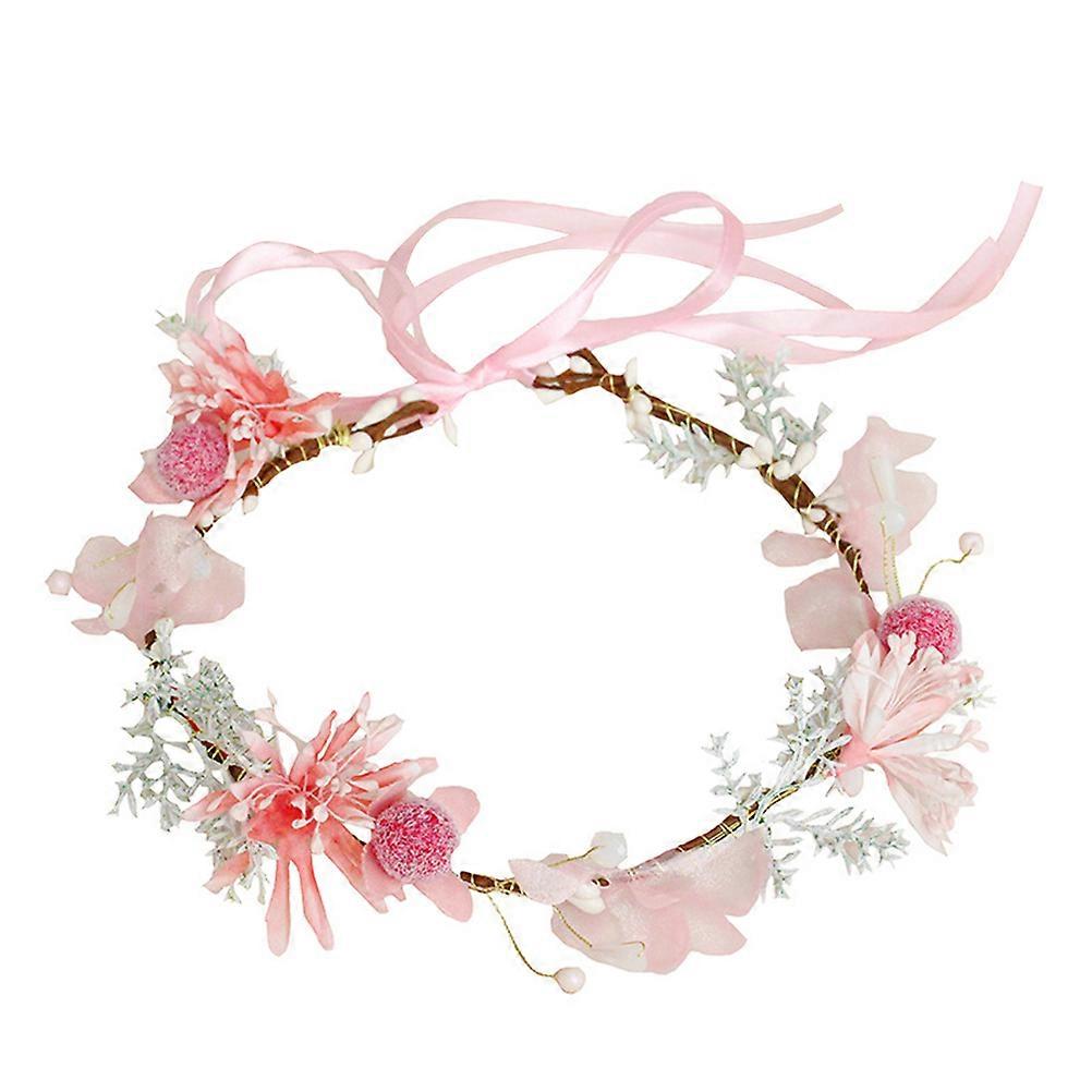 Flower Headband for Kids Made of Lightweight Fabric Great for Party Photos and Decoration Multi