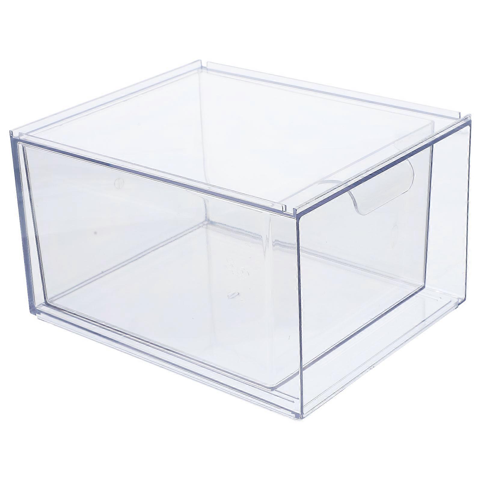Transparent PET Jewelry Box for Storage Strong and Durable with Stackable Design 7.87 x 4.72 x 2.95