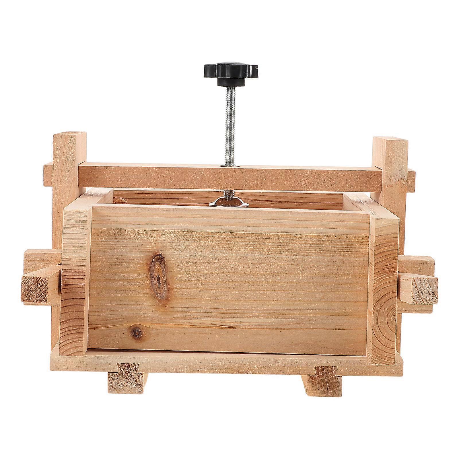 Detachable Wooden Tofu Press Mold Kit   Heavy Duty, Wear Resistant, Compact Design for Homemade & Commercial Use, Easy to Clean & Store