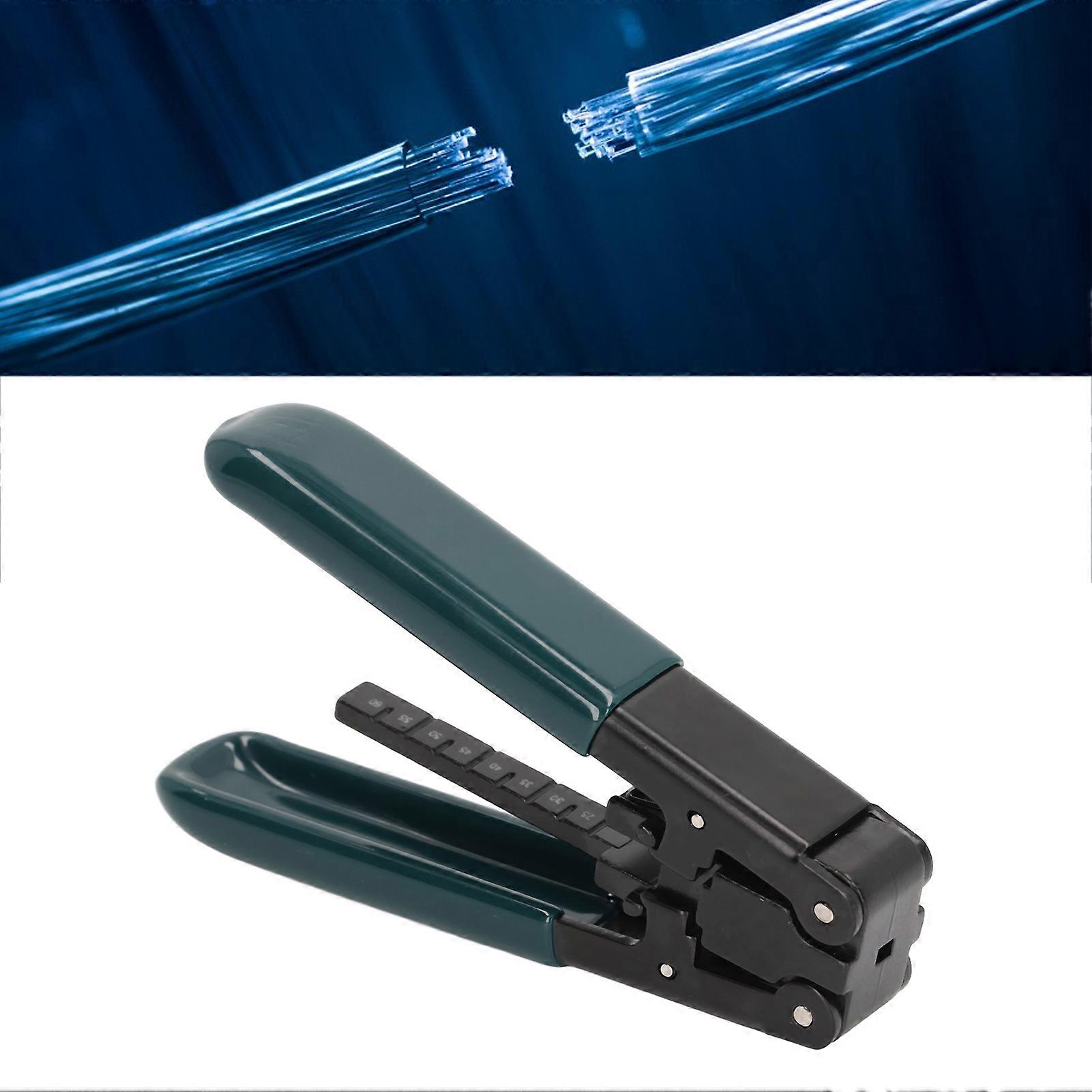 Optical Cable Stripper Portable Cable Jacket Stripping Tool Wire Stripping Pliers with Scale for FTTH 