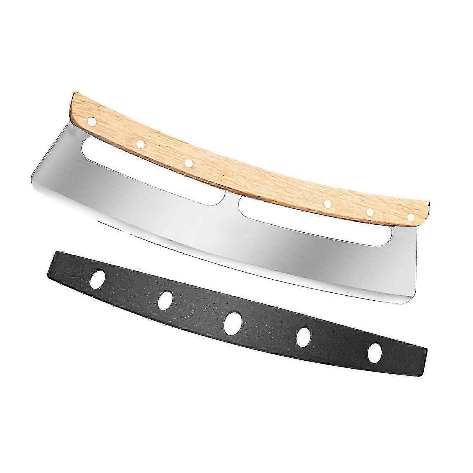 Pizzaskärare Vippblad Säkerhet med trähandtag Pizzaskärare