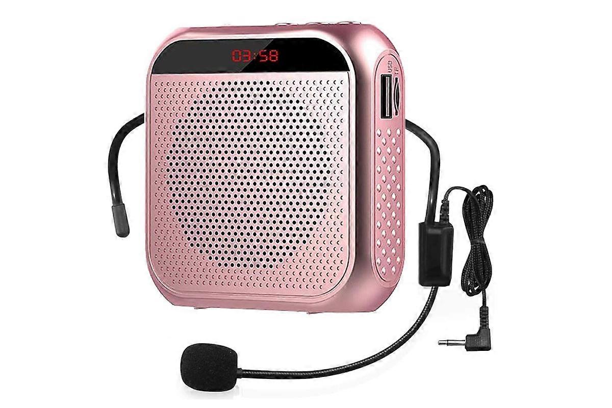 Portable Voice Amplifier with Wired Microphone Headset Rechargeable PA